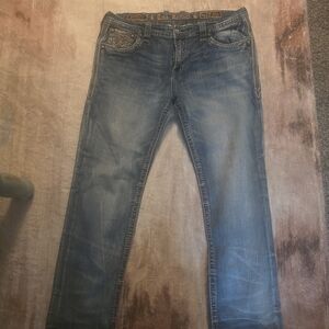 Rock Revival Light Blue Straight Leg Jeans